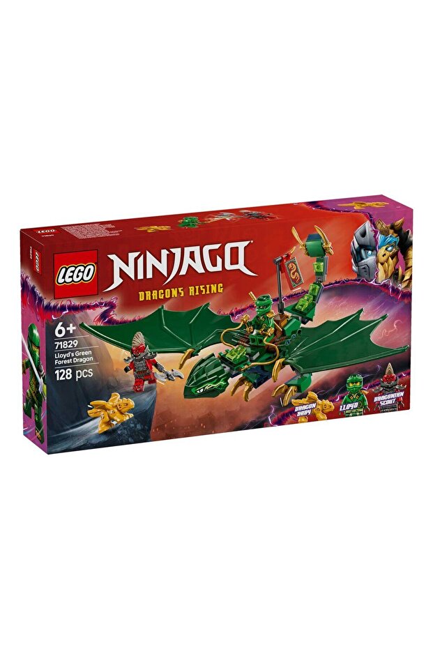71829 Building Toy Ninjago Lloyd Green Forest Dragon 128 Pieces +6 Years Old
