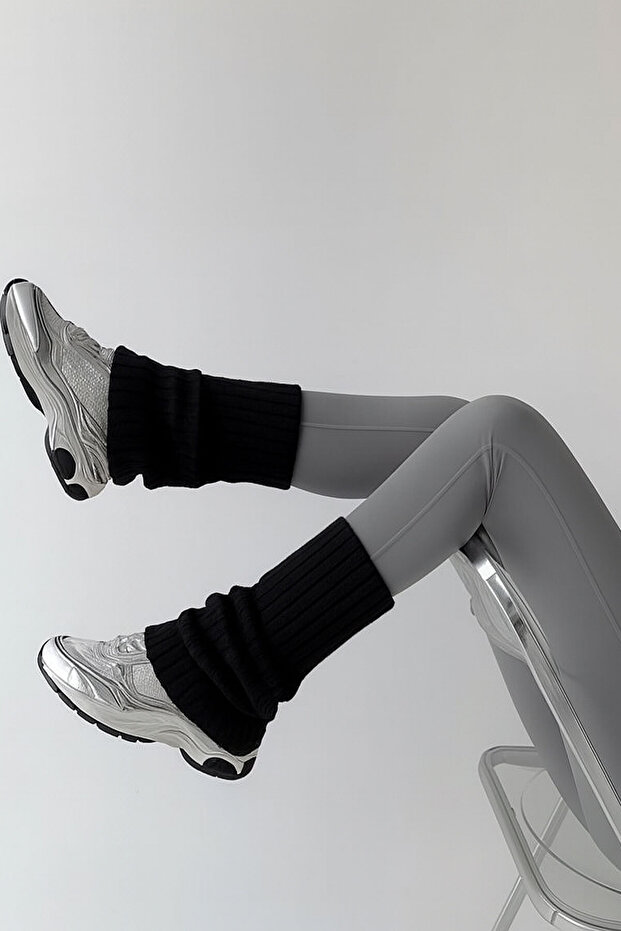 3 Adet Basic Kalın Pamuk Karışımlı Tozluk - 7