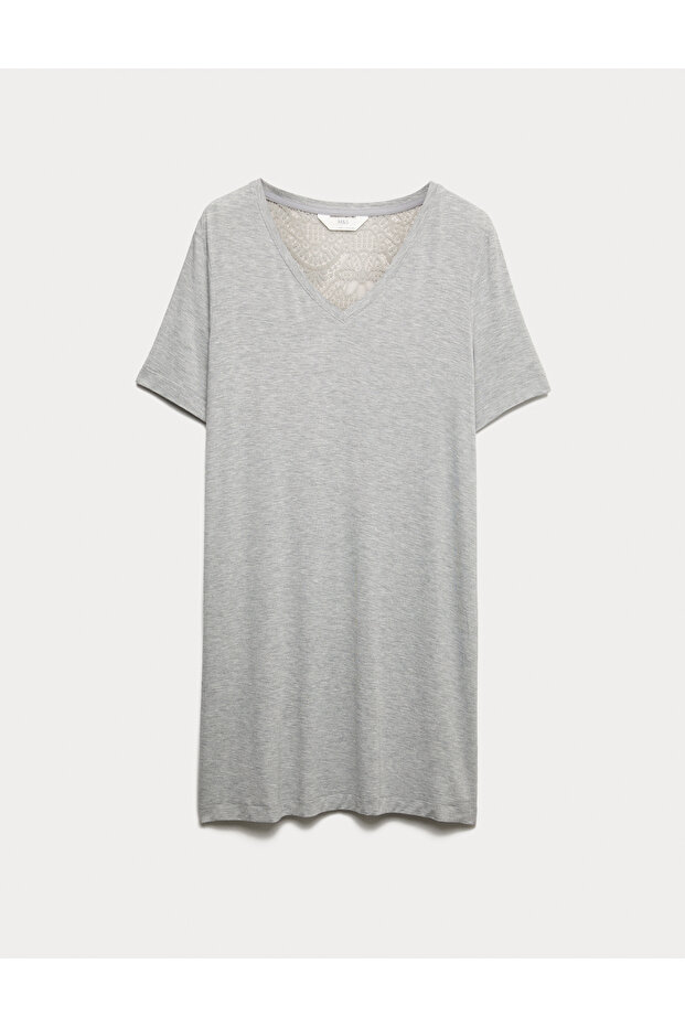 Dantel Detaylı Gecelik - 2