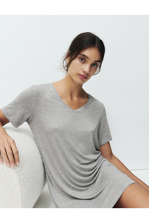 Dantel Detaylı Gecelik - 4