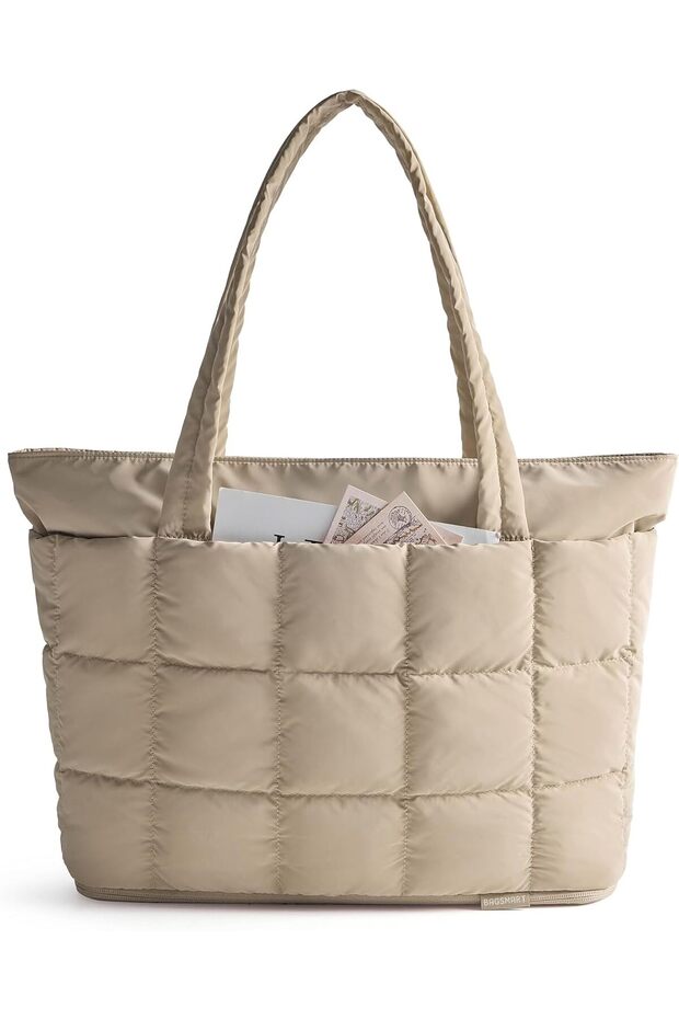 Expandable Puffer Tote Bag for Women