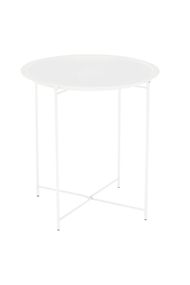 Side table with removable tray, white, RENDER - 1