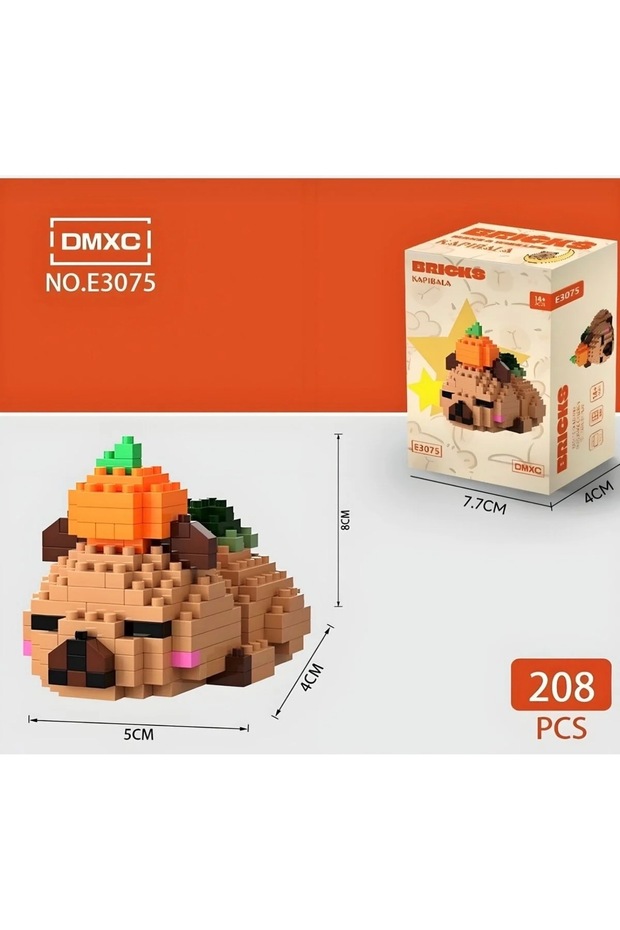 Rastgele Model Bricks Capybara Yapı Oyuncak – Mini Bricks Yapı Oyuncağı - 3