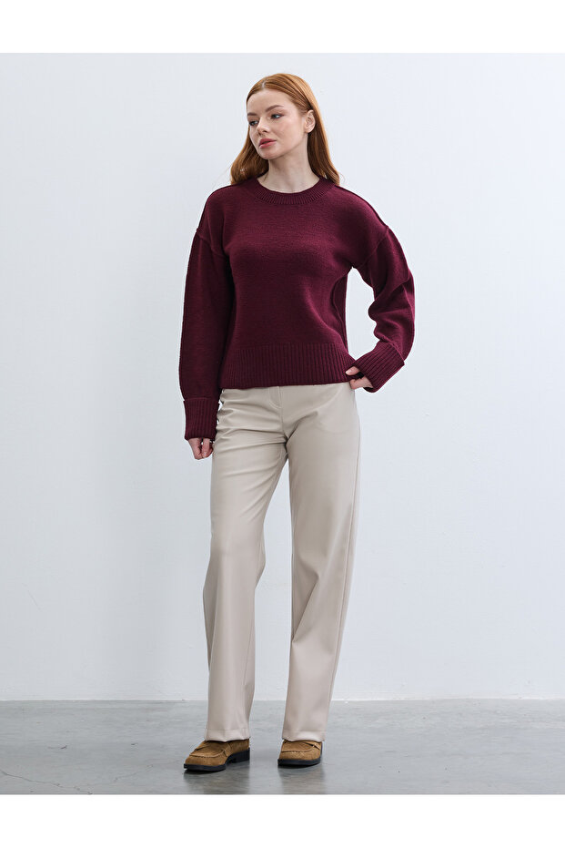 guler rotund basic PULOVER - 3