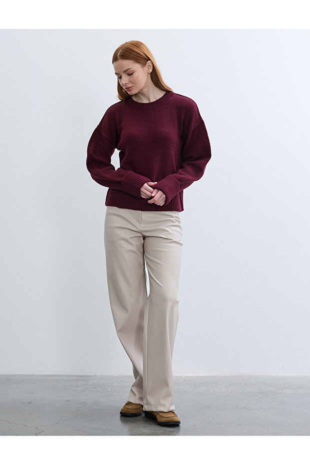 guler rotund basic PULOVER - 2