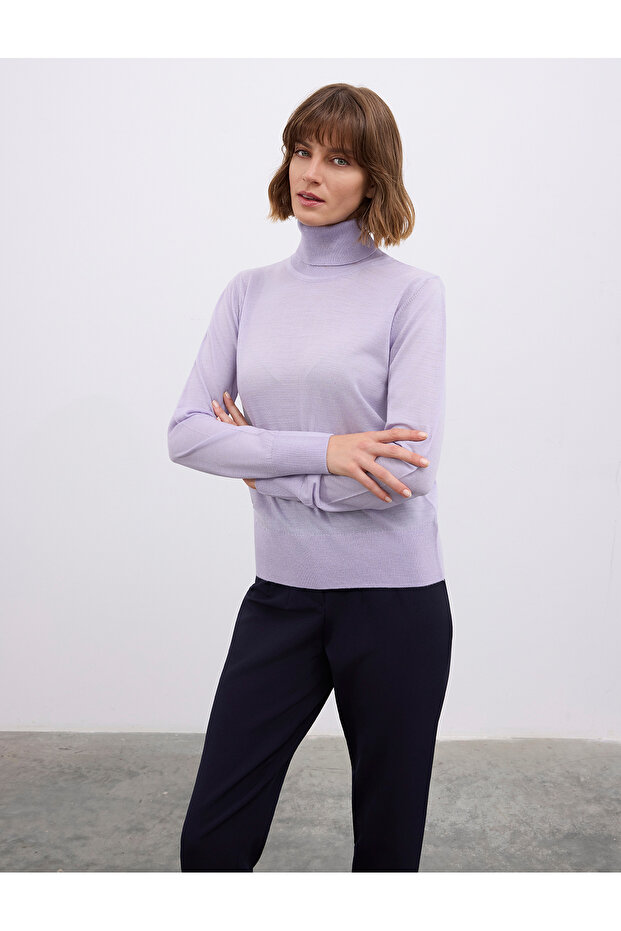 Fisherman Collar Oversized -Basic Sweater - 4