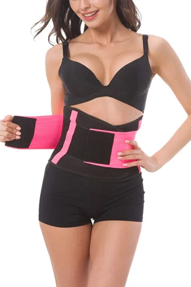 Breathable Waist Trainer for Unisex with Velcro Closure Adjustable Neoprene Tummy Belt Corset