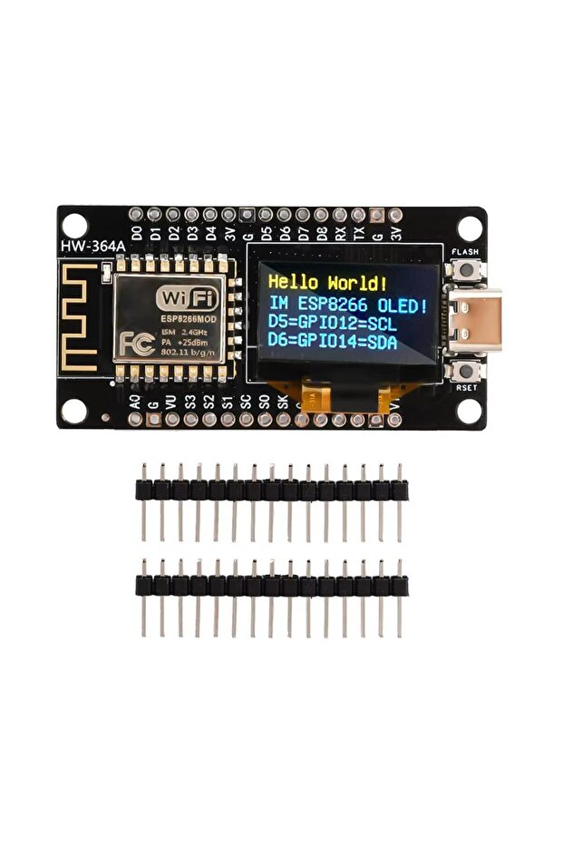 Nodemcu Esp8266 0.96 Inch Oled Ekranlı Wifi Geliştirme Kartı - 2