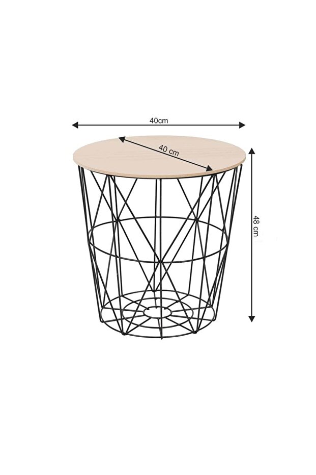 Side table, /black, NANCER TYP 3 - 8