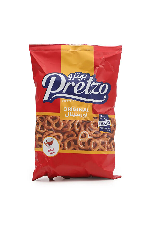 Pretzo Original Baked Salty Snack, 96% Fat Free- 200gms