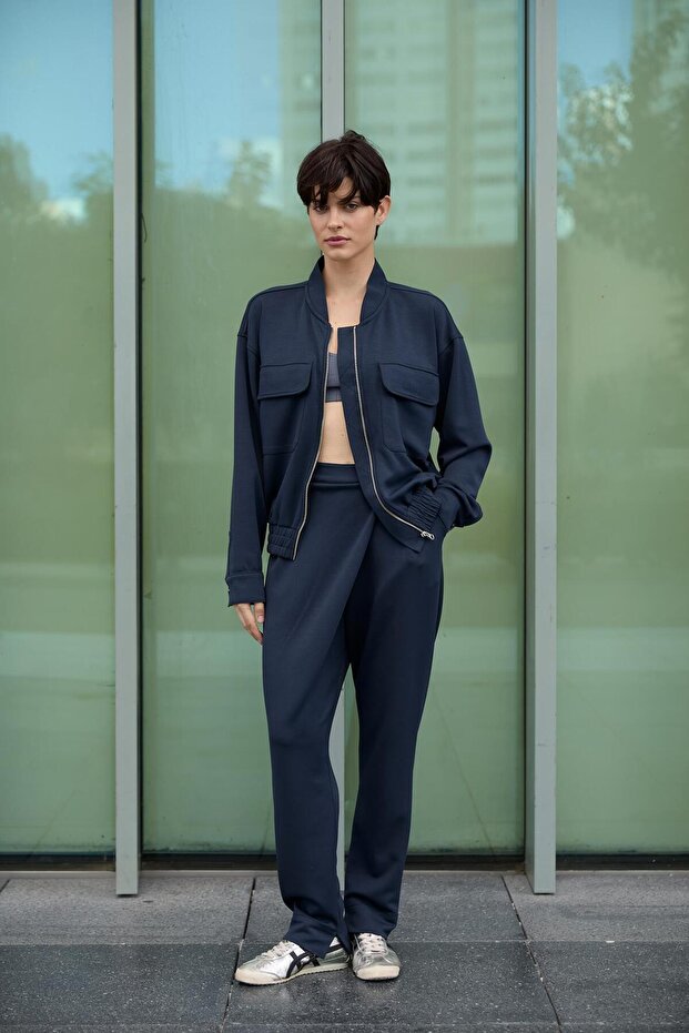 Cupro Bomber Ceket - 1