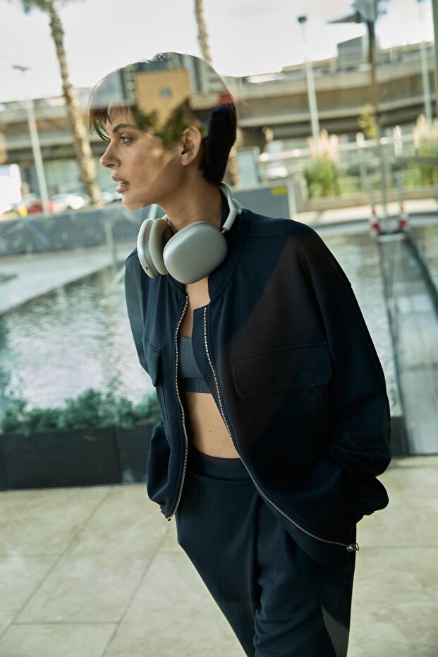 Cupro Bomber Ceket - 5