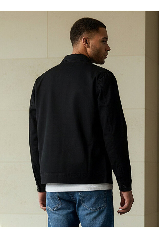 Men Regular Fit Zip Through Jacket - 3