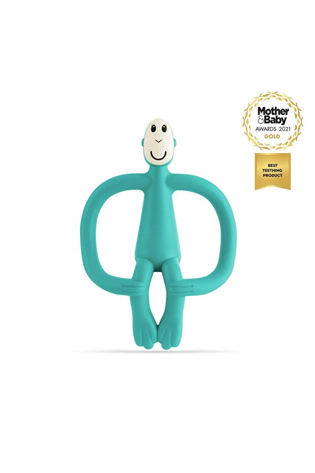 Silicone Teether / Monkey (Turquoise)