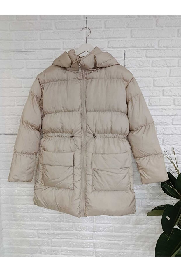 ,Kapüşonlu Şişme Mont - 3