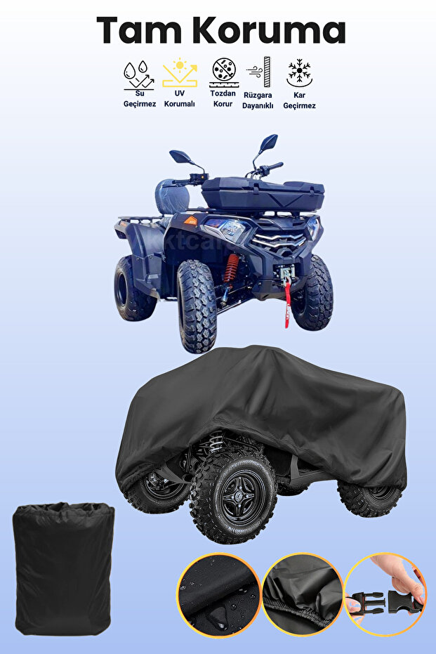 Black Kuba Trv 350 Atv Tarpaulin, Atv Protective Cover