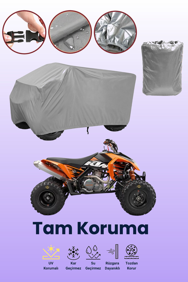 Grey Ktm 525 Xc Atv Cover, Atv Protective Cover