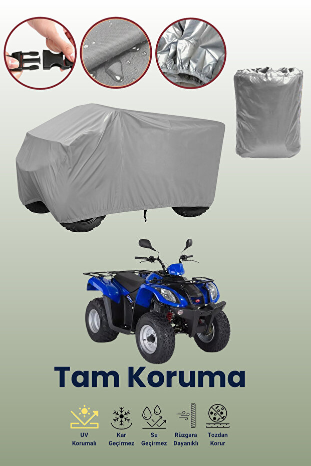 Grey Kymco Mxu 150 Atv Cover, Atv Protective Cover