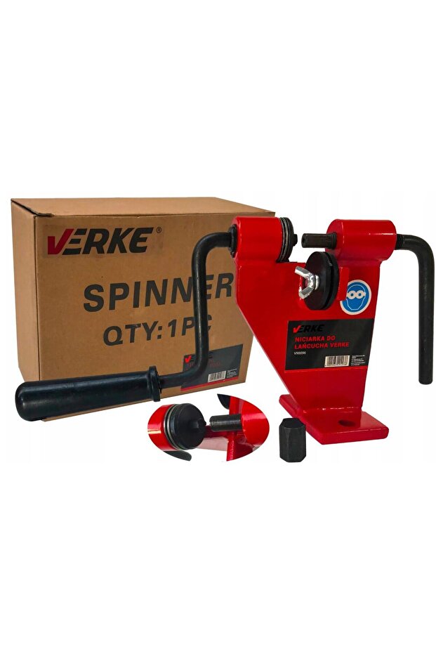 Chainsaw chain riveting device, - 2