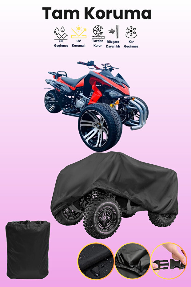 Black Bumoto/Jinling Cobra Rs 250Cc Atv Cover, Atv Protective Cover