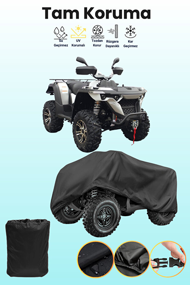 Black Kuba M550 Atv Cover, Atv Protective Cover