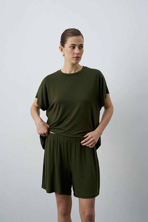 Kate Kısa Kollu Basic Tshirt - 1