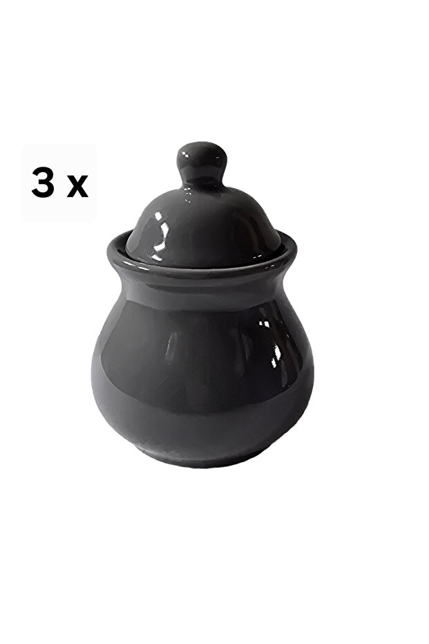 Set of 3 spice containers, 280 ml, Gray - 1