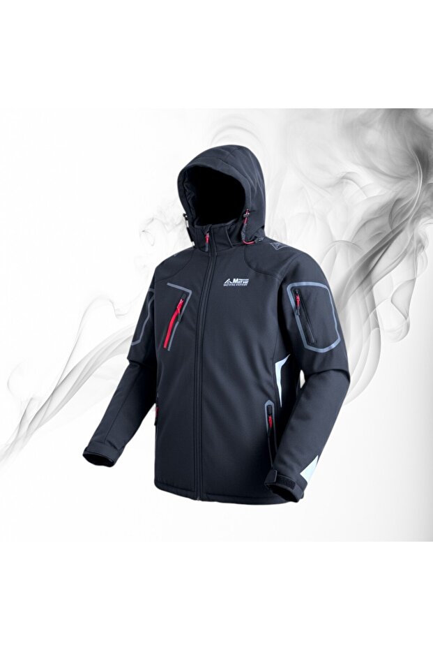 Double Softshell Mont - Siyah - 7
