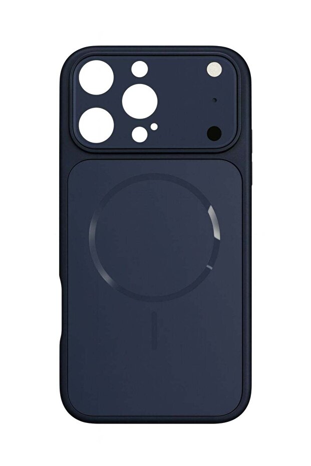 غطاء خلفي واقي باللون الأزرق البحري لتحويل iPhone 16 Pro Max إلى iPhone 17 Pro Max