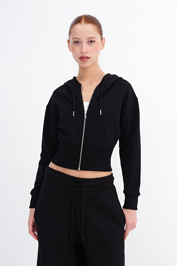 Kapüşonlu Modal Sweatshirt H12435 - 1