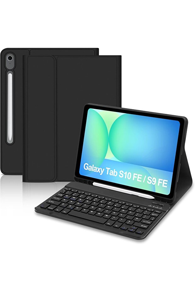 Keyboard Case for Samsung Galaxy Tab S10 FE 2025 / S9 FE 10.9 / Galaxy Tab S9 11 - Black