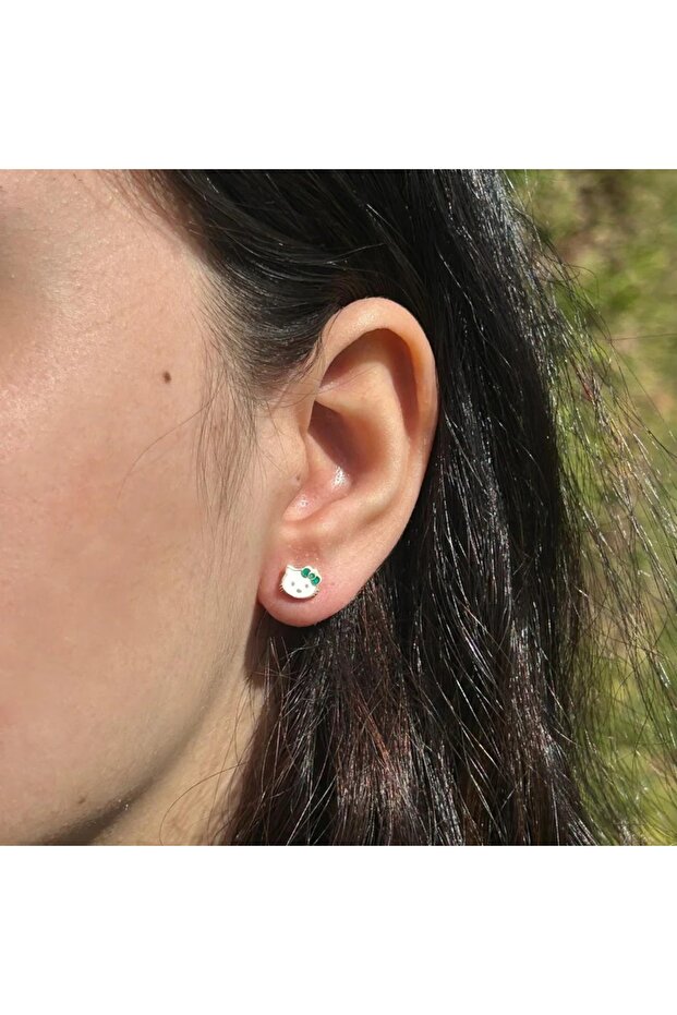 Hello Kitty Mineli Küpe - 1