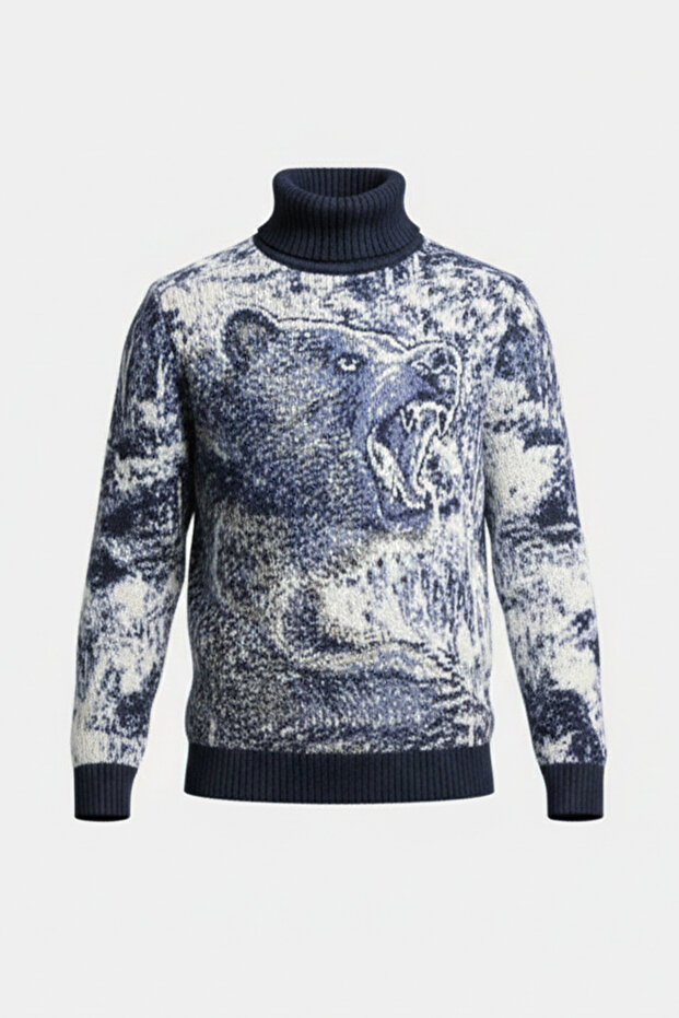 Pulover cu model pentru bărbați - 4