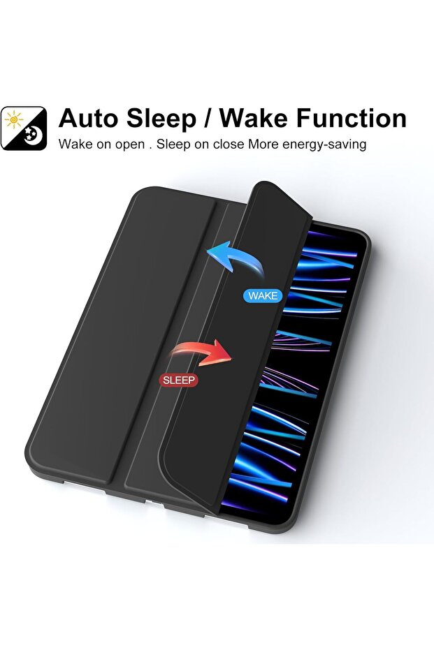 غطاء حماية لجهاز iPad Pro 11 بوصة - غطاء خلفي ناعم بنقشة سرير القطط الذكي - 5