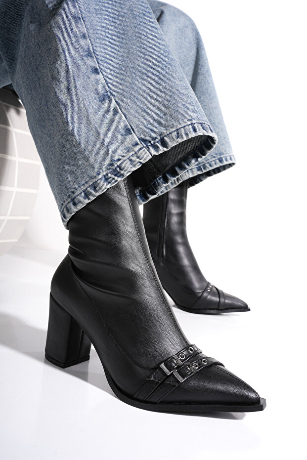 Women's Boots Buckle Stretch