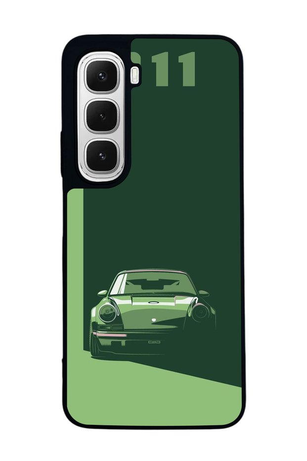 Infinix Hot 60 İ Matte Compatible Black Case – Soft Silicone, Protective, Shock-Absorbing Cover