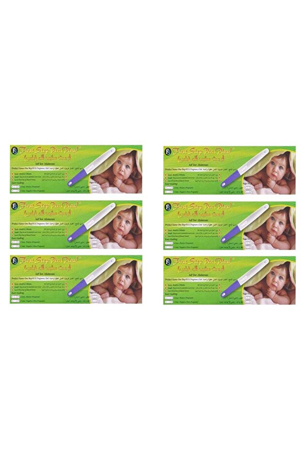 Pack of 6 First Step Plus Mid-Stream Pregnancy Test Devices