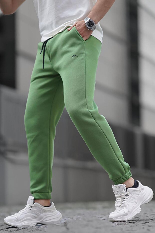 Yeşil Basic Lastikli Eşofman Altı 6524 - 2