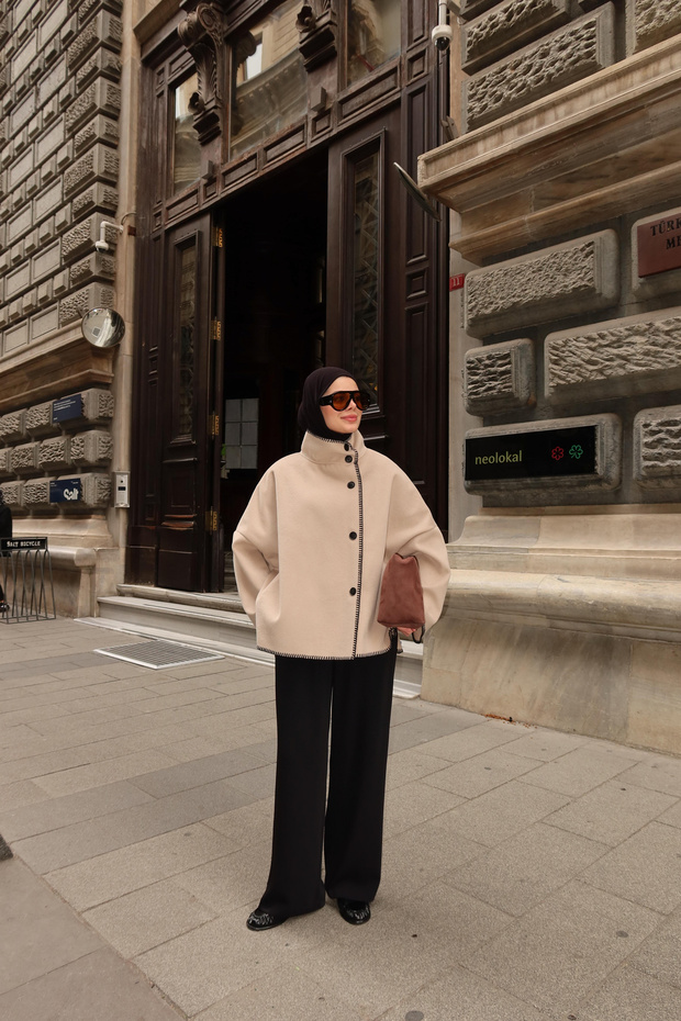 ZR DİKİŞLİ KABAN bej - 5