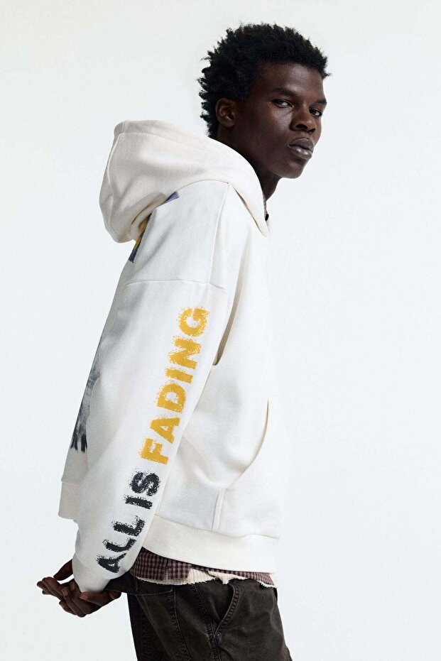 Oversized Fit Printed hoodie