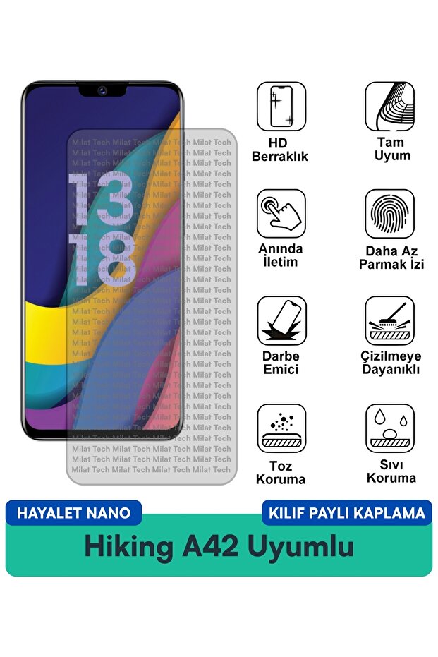 حافظة Hiking A42 Ghost Nano متوافقة مع طبقة حماية مضادة للخدش وحماية متينة للخصوصية