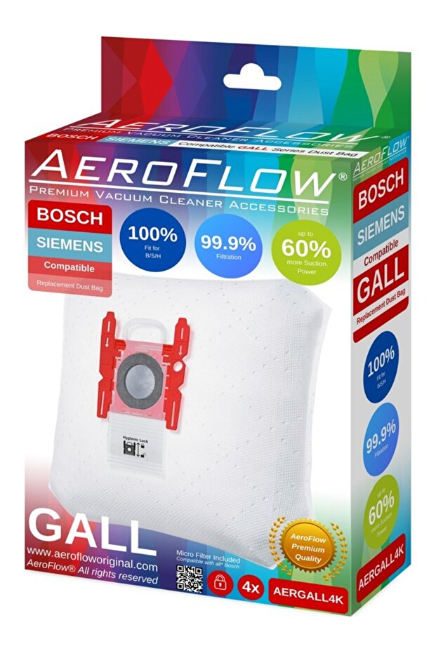 أكياس غبار متوافقة مع نوع Bosch GL 30 G - 4 قطع