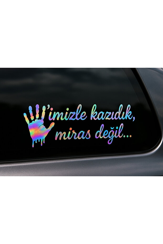 Car Sticker Rear Window Lettering 30X10 cm | Hologram