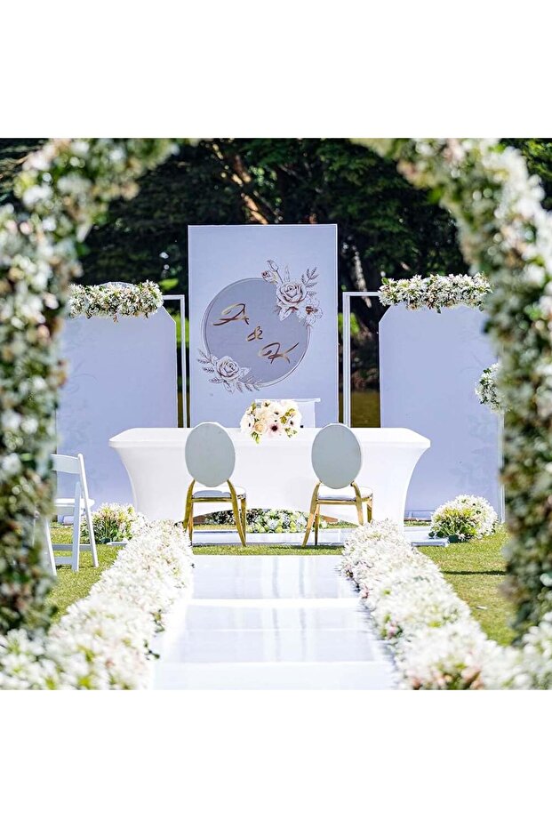 Stretch Tablecloth Rectangular 6FT White - 7