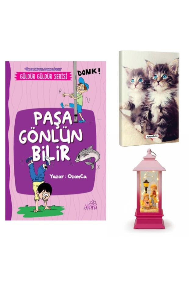 Paşa Gönlün Bilir - Maviş Kediler Planning Notebooks and Melodi ve Huzur Lantern Type Light-Up Snow Globes