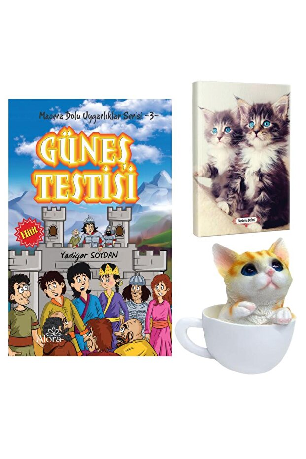 Güneş Testisi - Maviş Kediler Planning Notebook and Cat Piggy Bank in a Jar