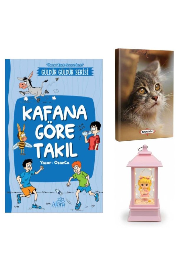 Installed According to Kafana - Minik Kedi Planlama Defteri and Kedili Kız Fener Tipi Işıklı Kar Küresi