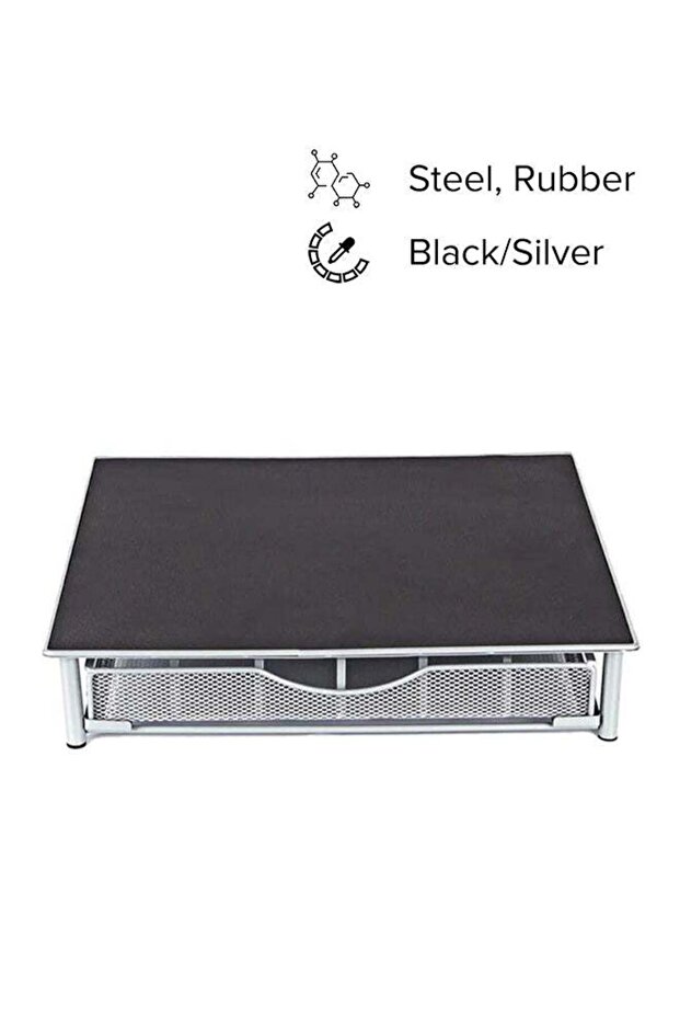 Coffee Capsule Holder And Stand Black/Silver