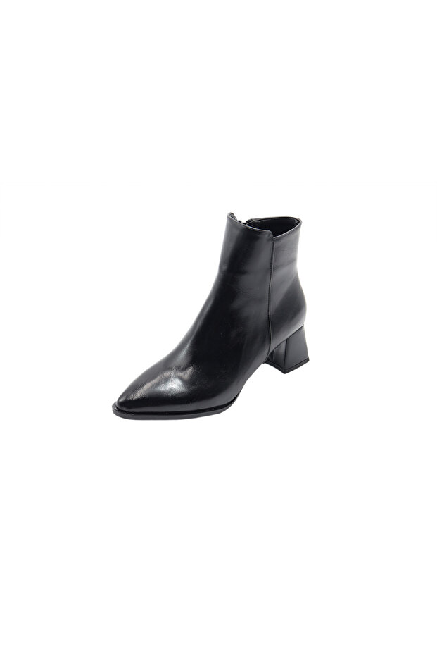 5 cm Black Patent Leather Women's Boots
