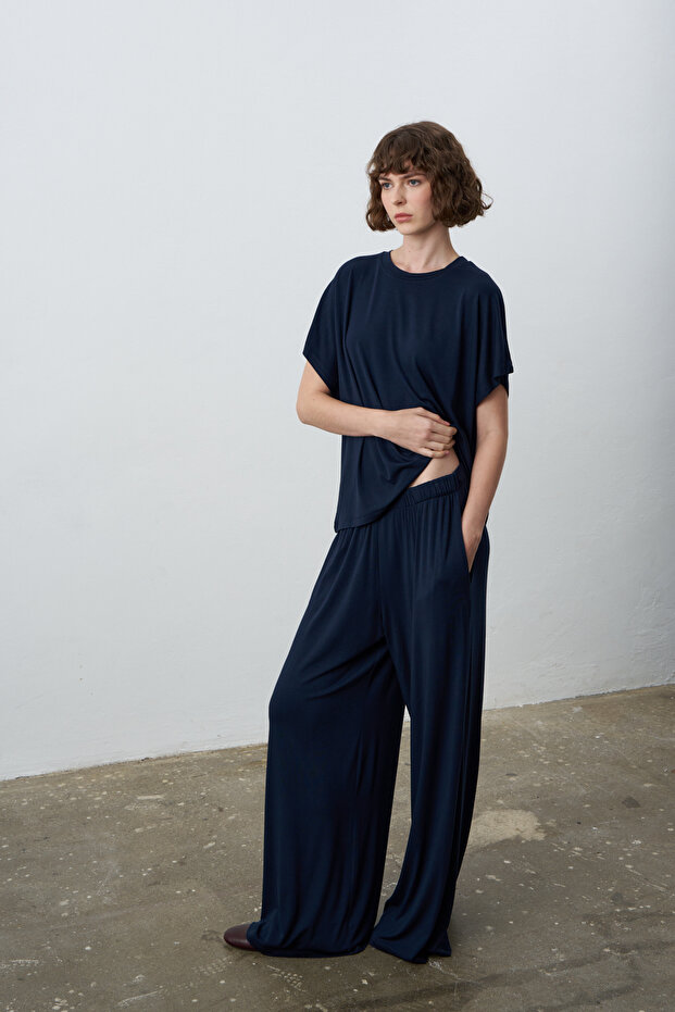 Mono Basic Dökümlü Pantolon - 4